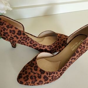 Sexy Vintage Style D'Orsay Leopard Print Pumps